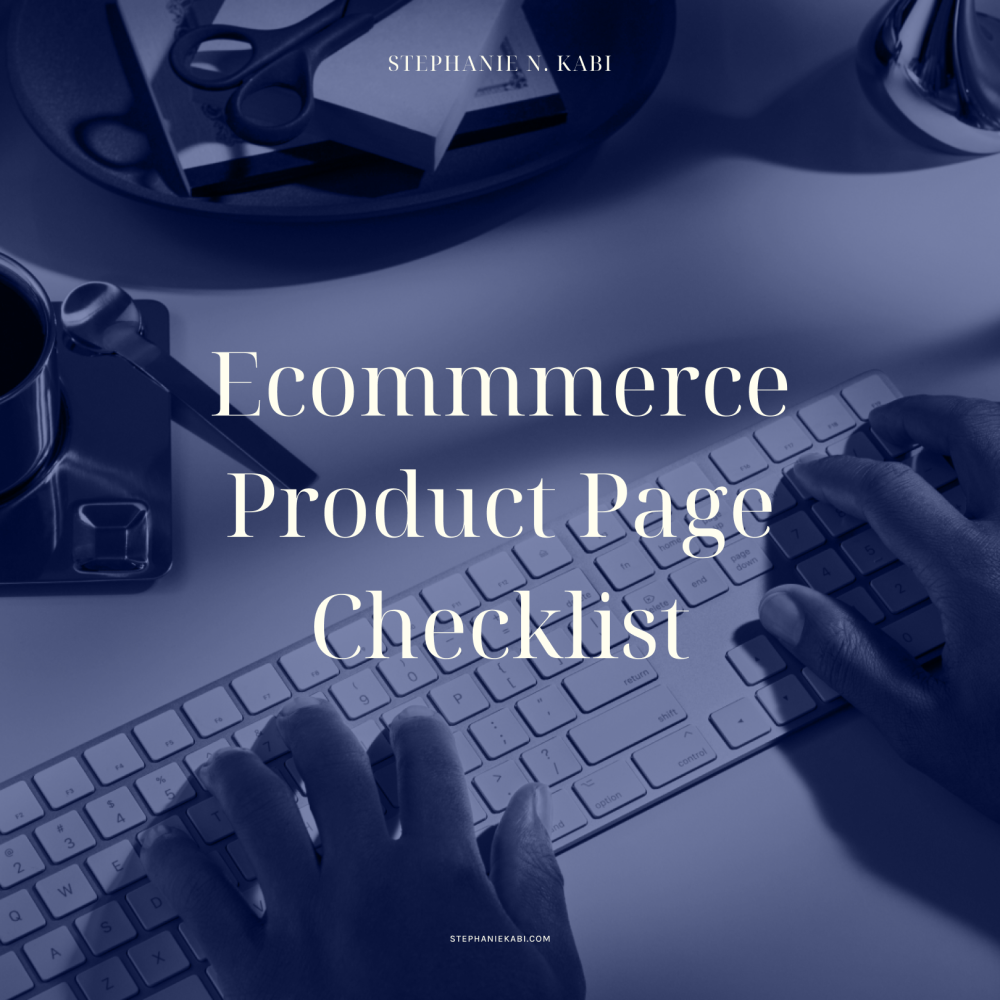 Ecommerce Product Page Checklist
